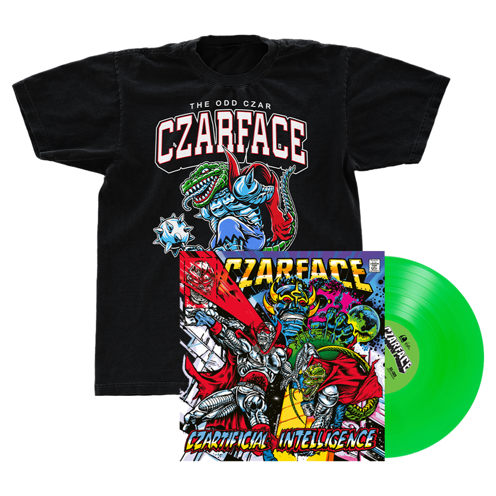CZARTIFICIAL INTELLIGENCE: Crushed T-Shirt - Black + Colour Vinyl LP